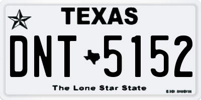TX license plate DNT5152