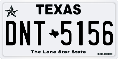 TX license plate DNT5156