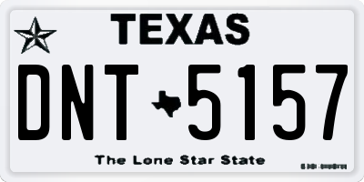 TX license plate DNT5157
