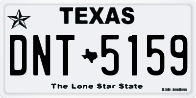 TX license plate DNT5159