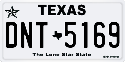 TX license plate DNT5169