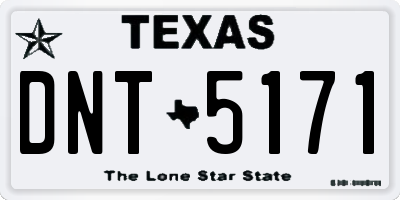 TX license plate DNT5171