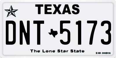 TX license plate DNT5173