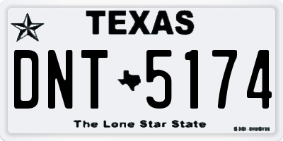 TX license plate DNT5174