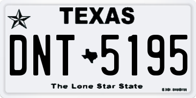 TX license plate DNT5195