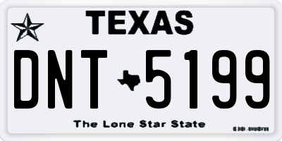 TX license plate DNT5199