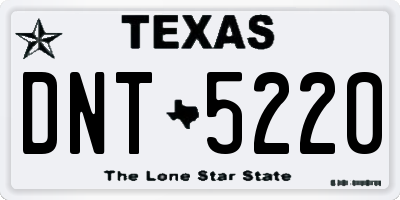 TX license plate DNT5220