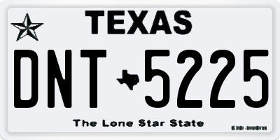 TX license plate DNT5225