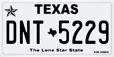 TX license plate DNT5229