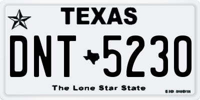 TX license plate DNT5230