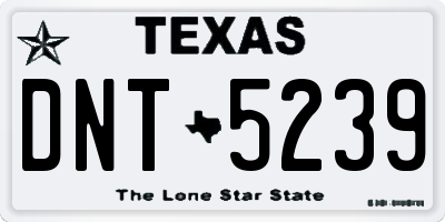 TX license plate DNT5239