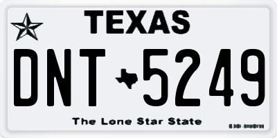 TX license plate DNT5249