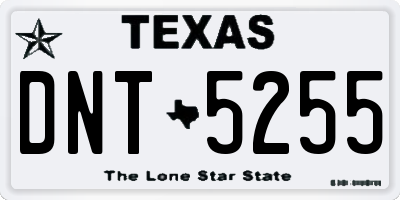 TX license plate DNT5255