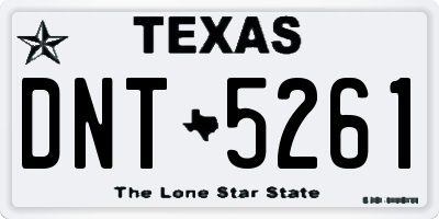 TX license plate DNT5261