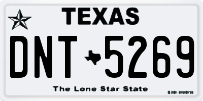 TX license plate DNT5269
