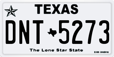 TX license plate DNT5273