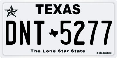 TX license plate DNT5277