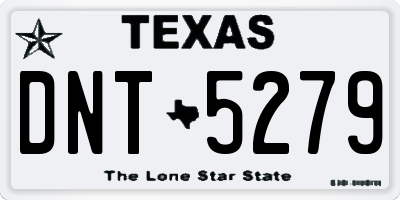 TX license plate DNT5279