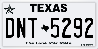 TX license plate DNT5292