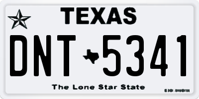 TX license plate DNT5341