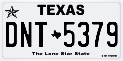 TX license plate DNT5379