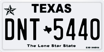 TX license plate DNT5440