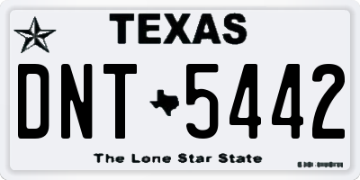 TX license plate DNT5442