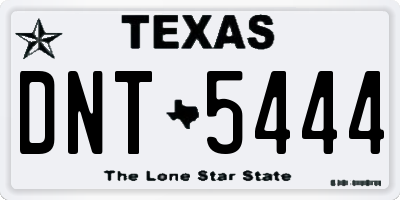 TX license plate DNT5444