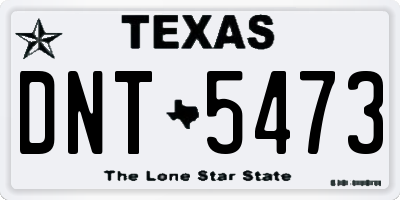 TX license plate DNT5473