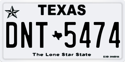 TX license plate DNT5474