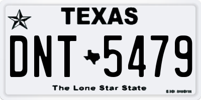 TX license plate DNT5479