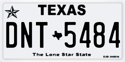 TX license plate DNT5484