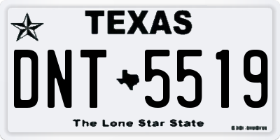 TX license plate DNT5519