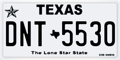 TX license plate DNT5530