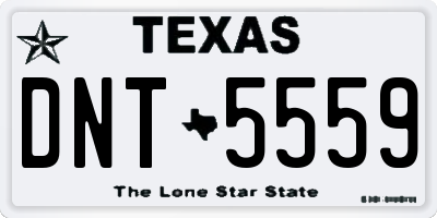 TX license plate DNT5559