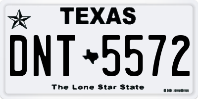 TX license plate DNT5572