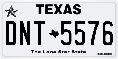 TX license plate DNT5576
