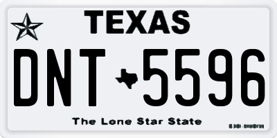 TX license plate DNT5596
