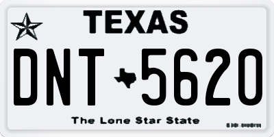 TX license plate DNT5620