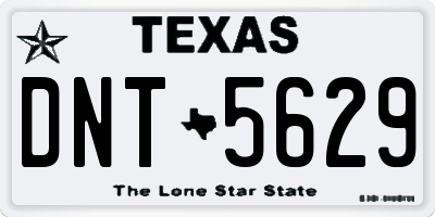 TX license plate DNT5629