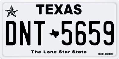 TX license plate DNT5659