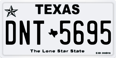 TX license plate DNT5695