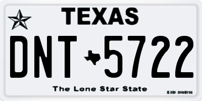 TX license plate DNT5722