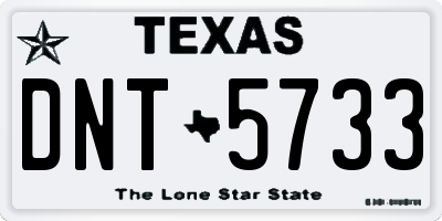 TX license plate DNT5733