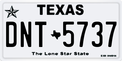 TX license plate DNT5737