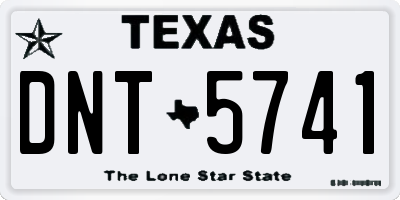 TX license plate DNT5741