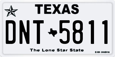 TX license plate DNT5811