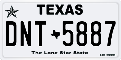TX license plate DNT5887