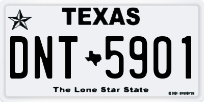 TX license plate DNT5901
