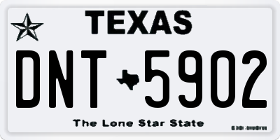 TX license plate DNT5902